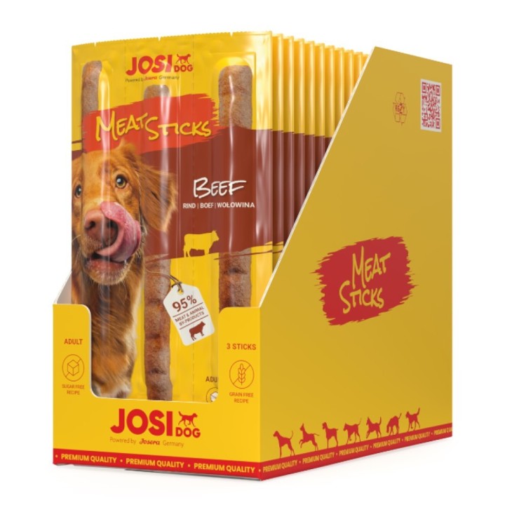 JosiDog 33g Meat Sticks Beef (3x11g) AKCE